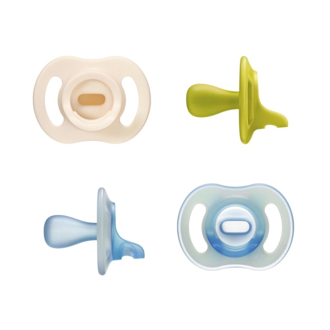 Tommee Tippee Day and Night Pacifier, 6-18 Months, Symmetrical Baglet, BPA-Free Binkies, Colors and Designs May Vary, Pack of 4