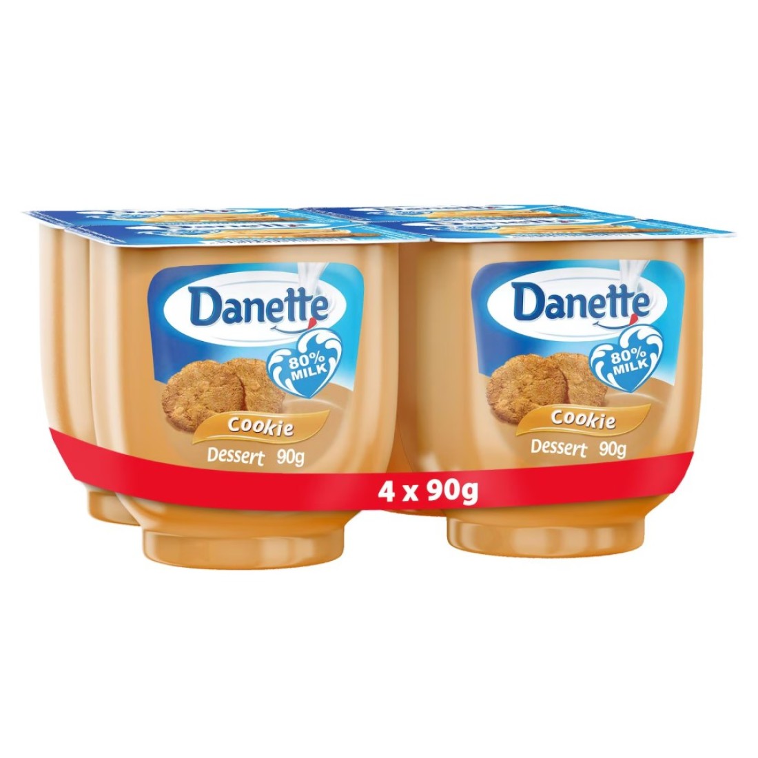 Danette Cookie Dessert 90g Pack of 4