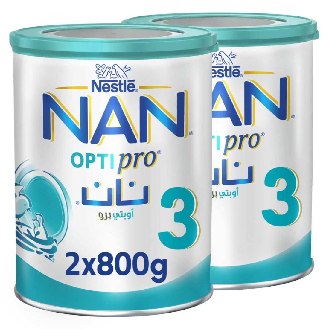 Nestle NAN Optipro Stage 3 Powder Milk 800g Pack of 2