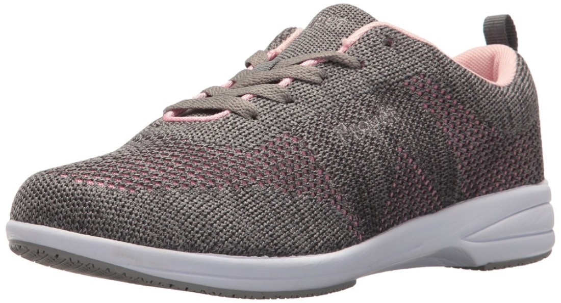 Prop&eacute;t Women&#39;s Washable Walker Evolution Shoe, Grey/Pink, 8.5 2E US
