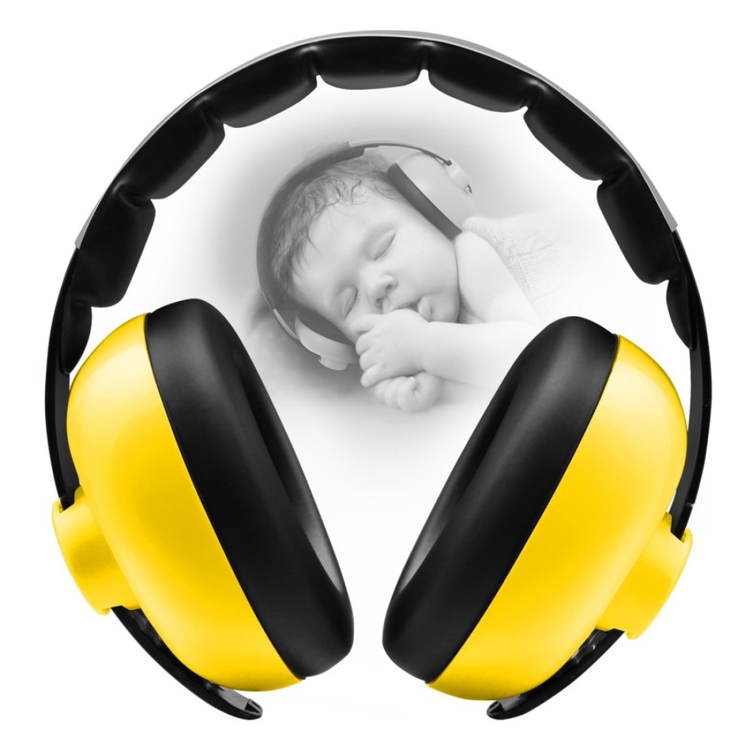 BBTKCARE Baby Ear Protection for Babies - Noise Reduction Earmuffs 3-36 Months- Comfortable Baby Headphones Against Hearing Damage &amp; Improves Sleep - Yellow