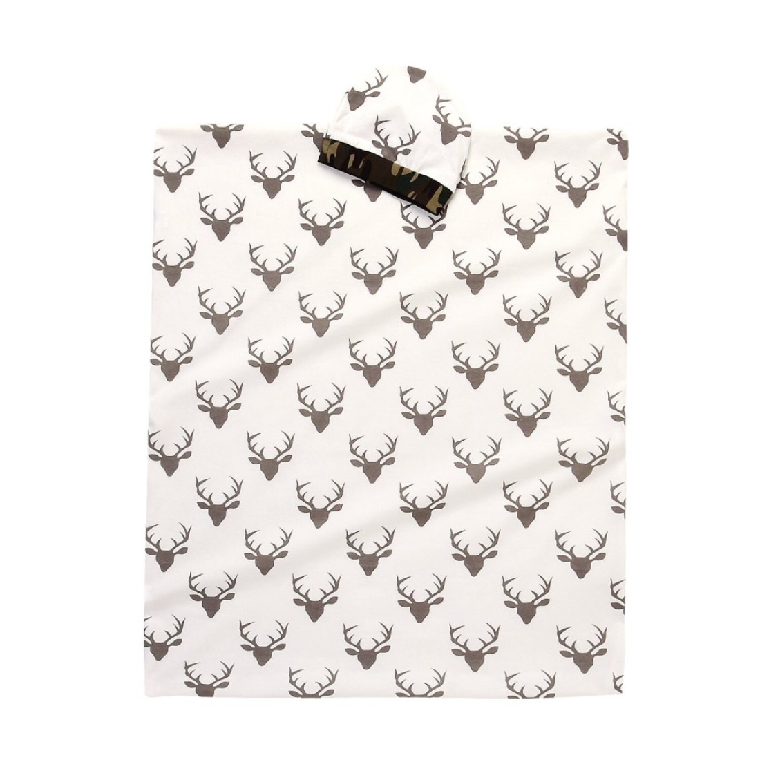 Soft Cotton Newborn Baby Swaddle Receiving Blanket Deer Printed Bath Towel with Hat Sets