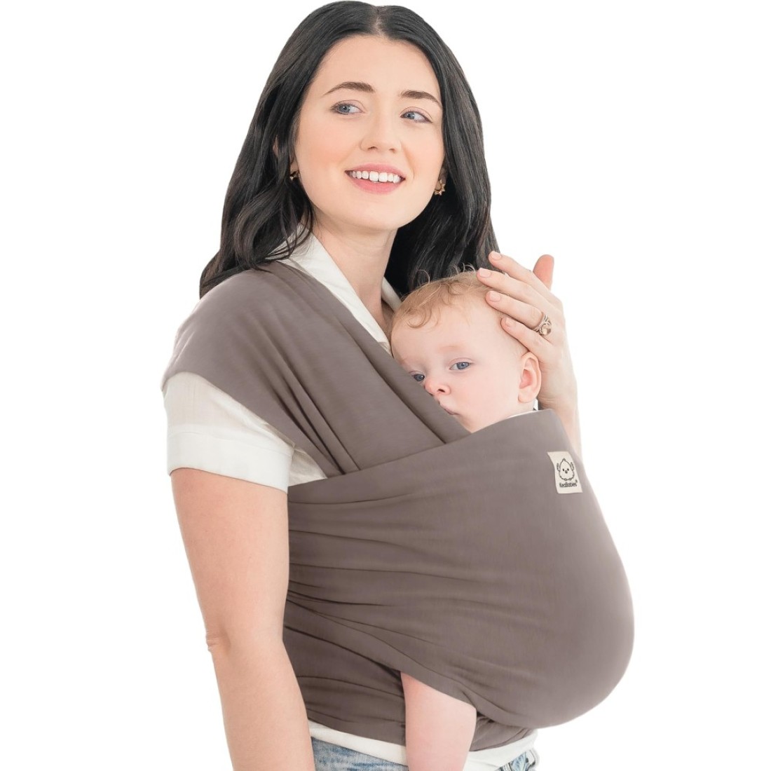 KeaBabies Baby Wraps Carrier - All in 1 Original Baby Sling Carrier, Easy to Wear, Hands Free Baby Carrier Newborn to Toddler, Breathable, Lightweight Infant Baby Carrier Wrap (Light Mint)
