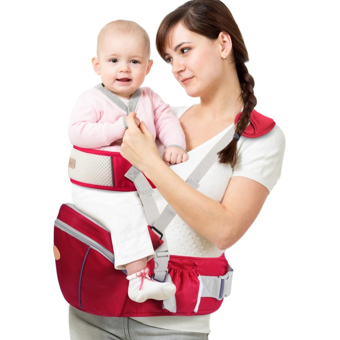 Baby Hip Seat Carrier, Ergonomic Waist Stool for Child Infant with Adjustable Strap Pocket Soft Base, Baby Hip Carrier for Newborns &amp; Toddlers