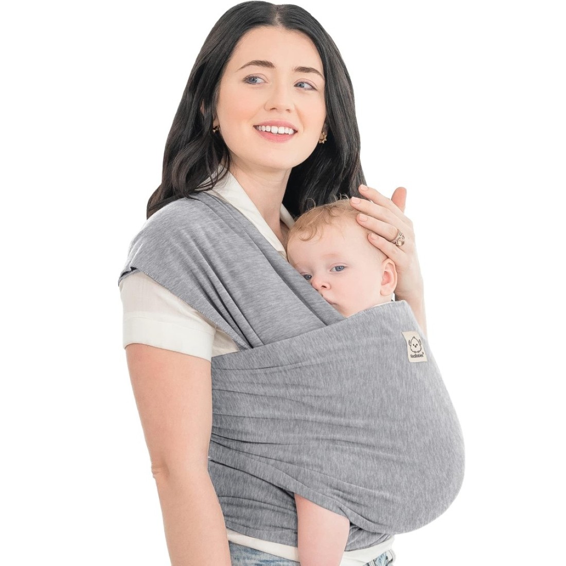 KeaBabies Baby Wrap Carrier All in 1 Original Breathable Baby Sling LightweightHands Free Baby Carrier Sling Baby Carrier Wrap Baby Carriers for NewbornInfant Baby Wraps Carrier Classic Gray
