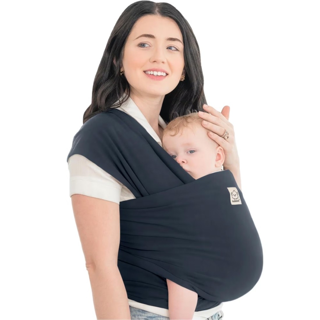 KeaBabies Baby Wrap Carrier All in 1 Original Breathable Baby Sling LightweightHands Free Baby Carrier Sling Baby Carrier Wrap Baby Carriers for Newborn Infant Baby Wraps Carrier Midnight