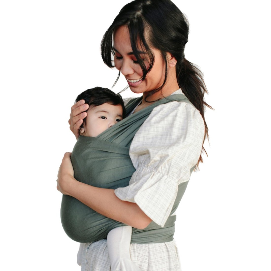 Solly Baby Wrap Carrier Lightweight Baby Carrier Newborn Baby Essentials for Newborn Infants and Baby 825 Lbs Basil