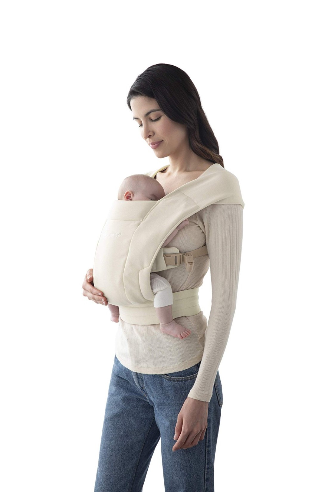 Ergobaby Embrace Cozy Newborn Essentials Baby Carrier Wrap 725 Pounds Premium Cotton Cream