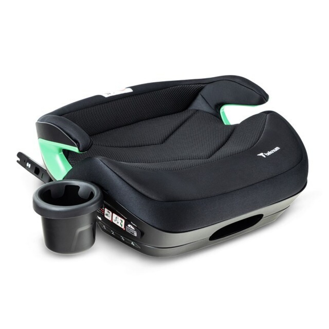 TEKNUM Car Seat I-Size Booster with 4 Reclining Mode &amp; Isofix - Black