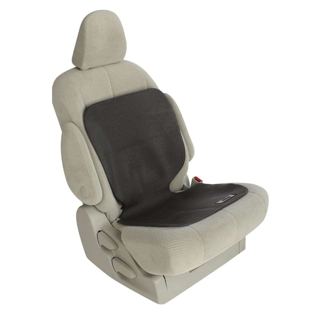 Nuby On The Go Kids Car Seat Protection Undermat, Protects Upholstery from Indentations, Scratches, and Spills, Black