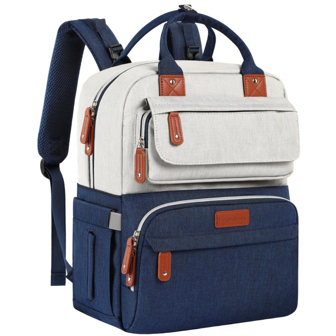 Legestori Diaper Bag Backpack, Baby Boy Diaper Bag, Large Diaper Bag Backpack Gift for Boys, Baby Diaper Backpack for Travel with Insulated Pockets and Stroller Straps