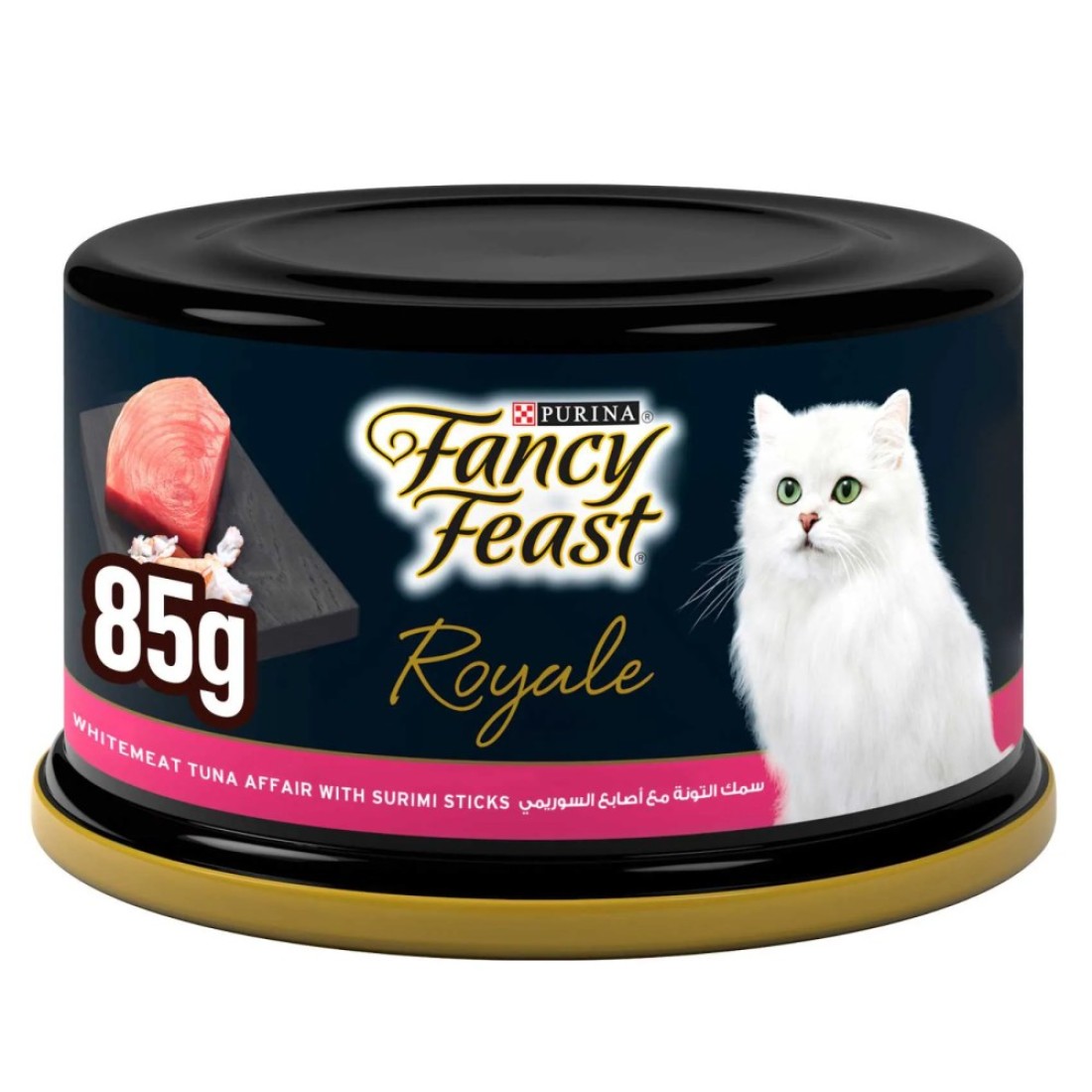 Purina Fancy Feast Royale Whitemeat Tuna Affair with Surimi Sticks Wet Cat Food Can, 85g