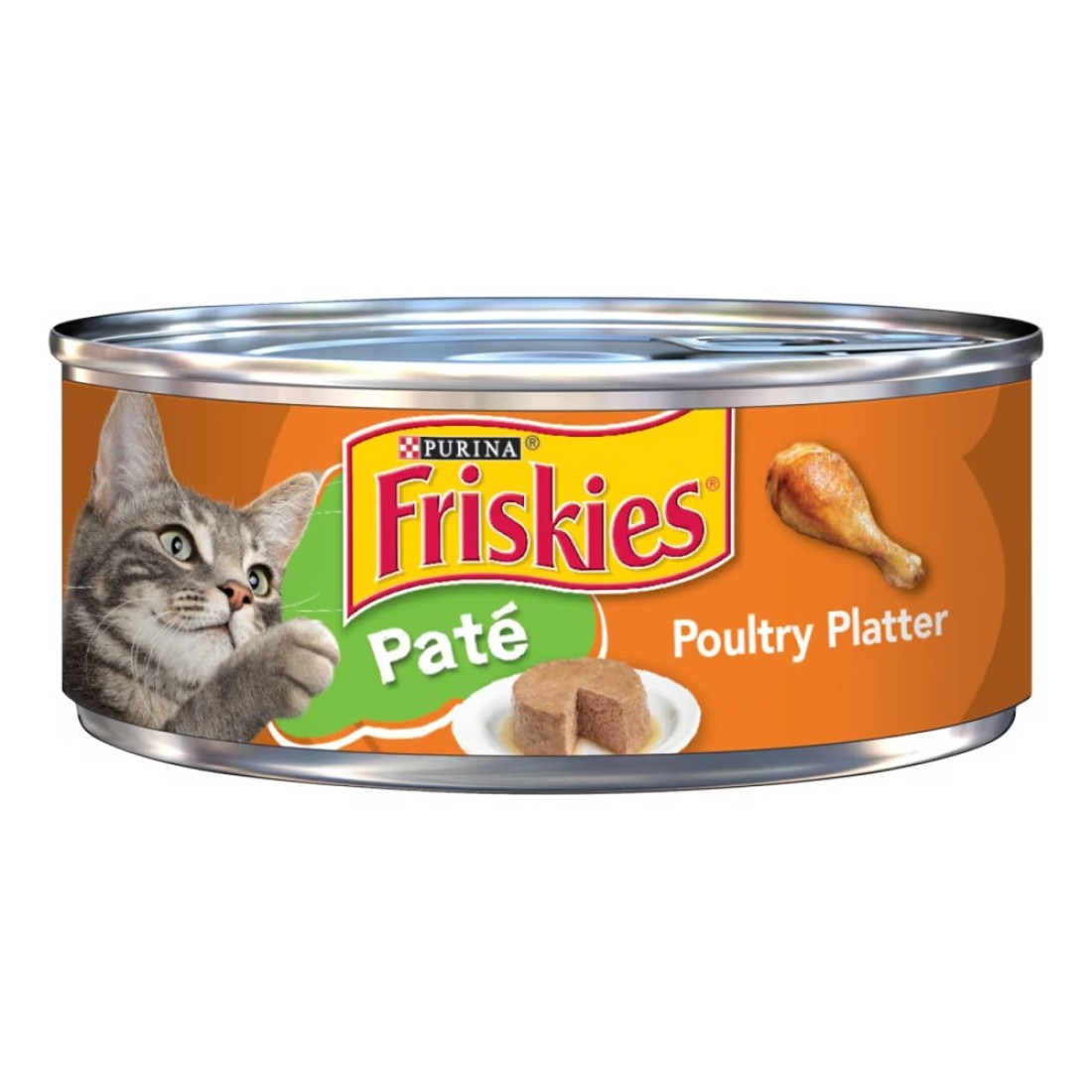 Purina Friskies Pate Poultry Platter Wet Cat Food, 156g