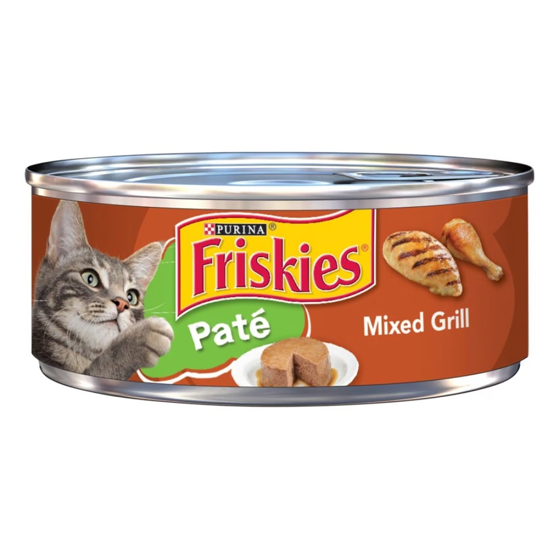 Purina Friskies Mixed Grill Wet Cat Food Pate, 156g