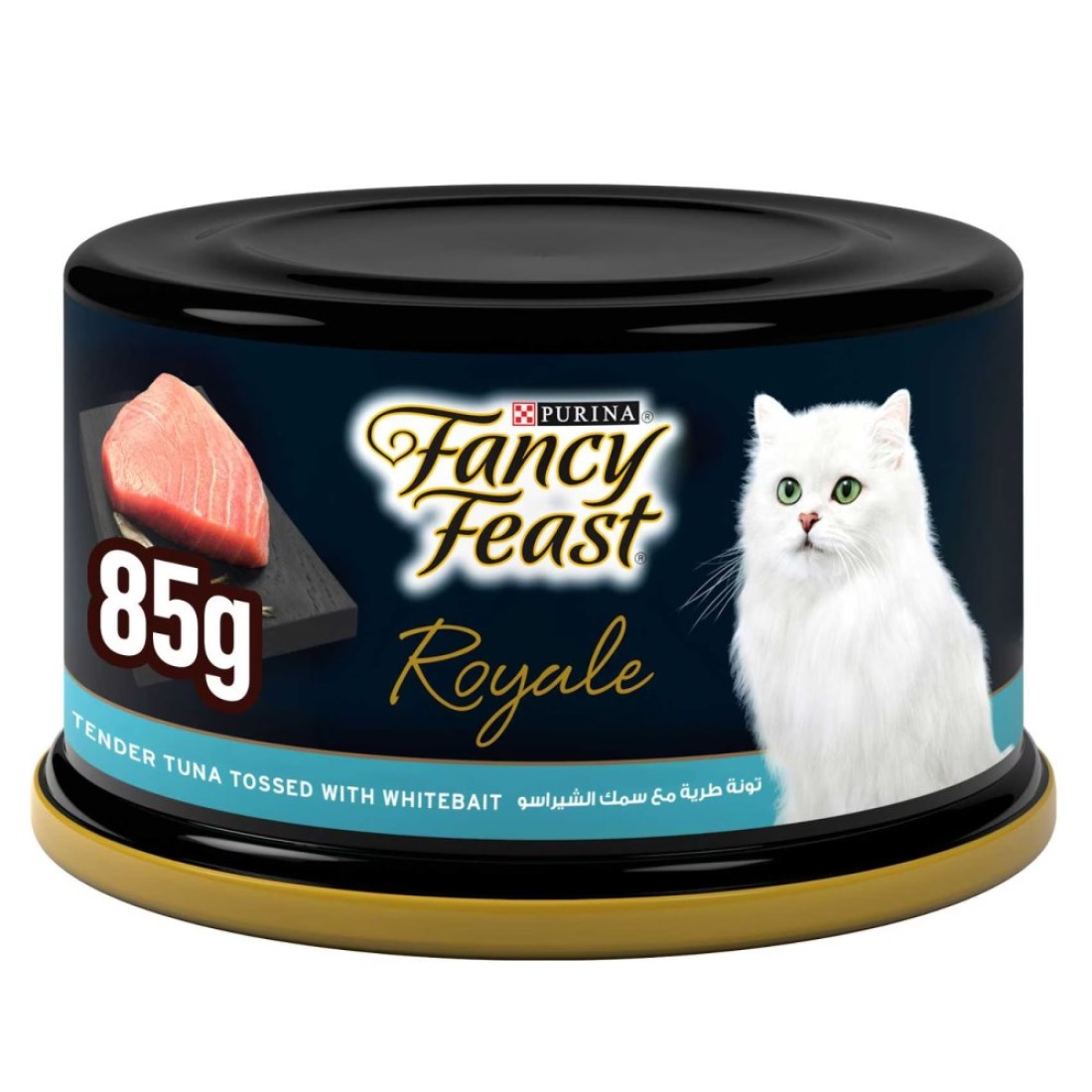 Purina Fancy Feast Royale Tender Tuna Tossed with Whitebait Wet Cat Food Can, 85g