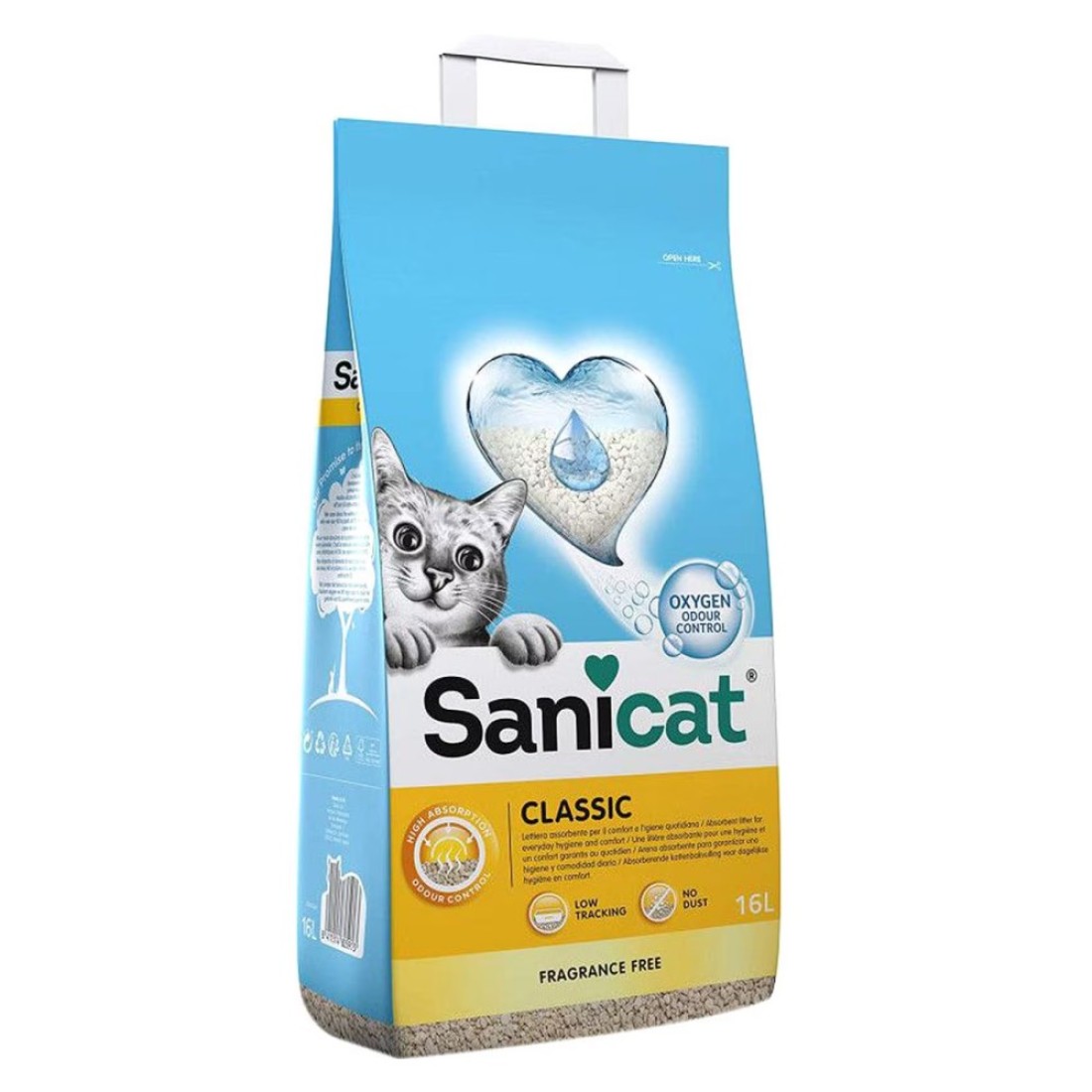 Sanicat Classic Unscented Cat Litter 10L