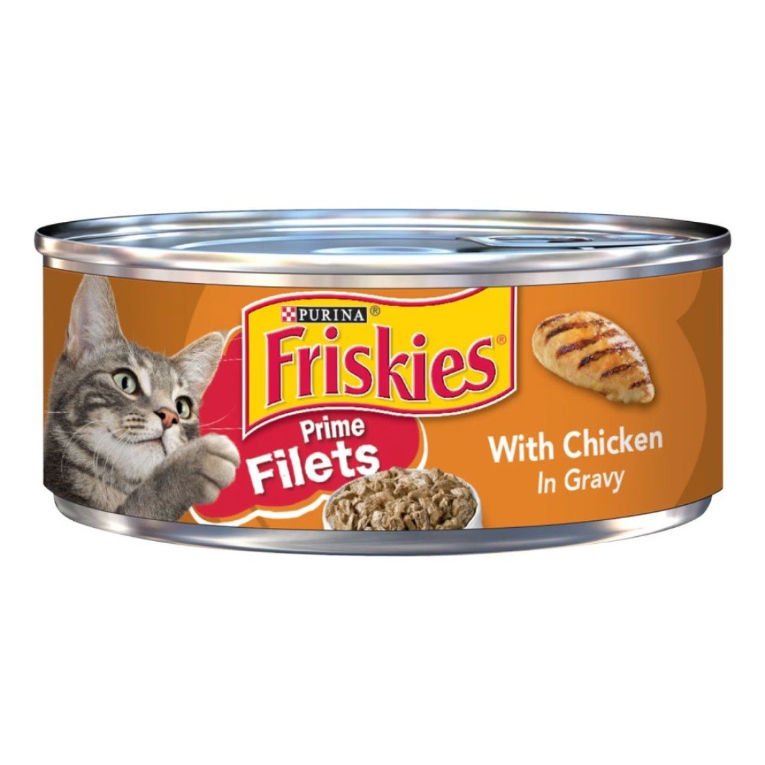 Purina Friskies Prime Chicken Flavour Wet Food Filets for Cat, 156g