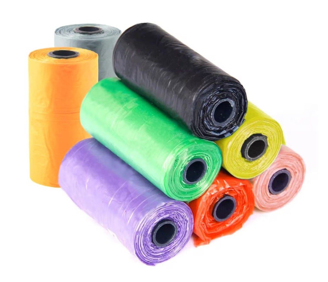 Pixie Bag &amp; Refill 8 Rolls 160 Bags, Baby Nappy bag, Pet waste bag, Scented Diaper bag, Trash bag, Garbage bag, Colorful Plastic bag, Poop bag, sacks, Multi Color