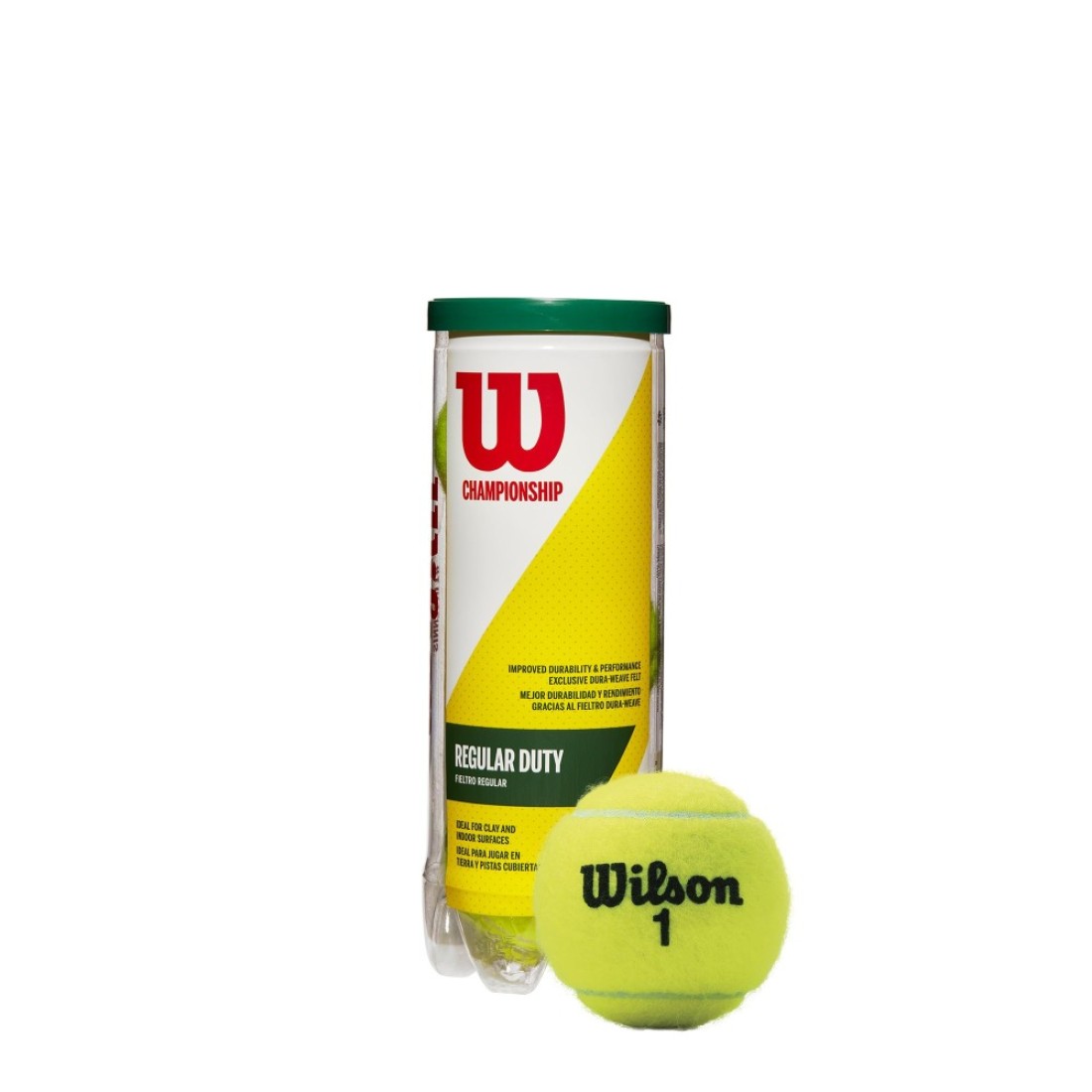 WILSON Championship Tennis Balls Regular Duty Single Can 3 Balls