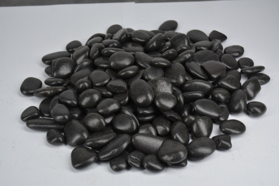 Vsell24&trade; Black Stones 1-2 cm - Decorative Stones for Garden Landscaping, Aquariums, and Craft Projects 5 KG