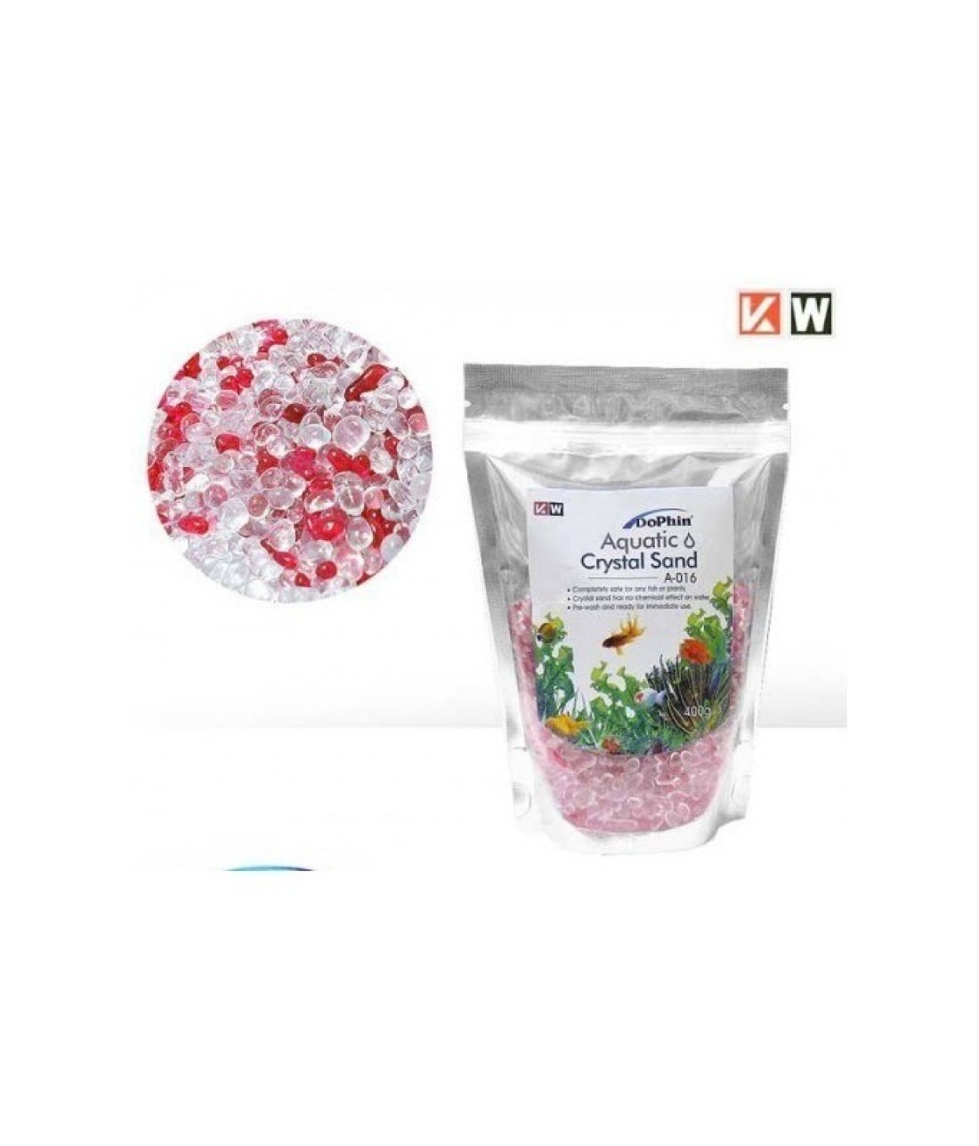 KW Zone Crystal Sand Transparent, Red