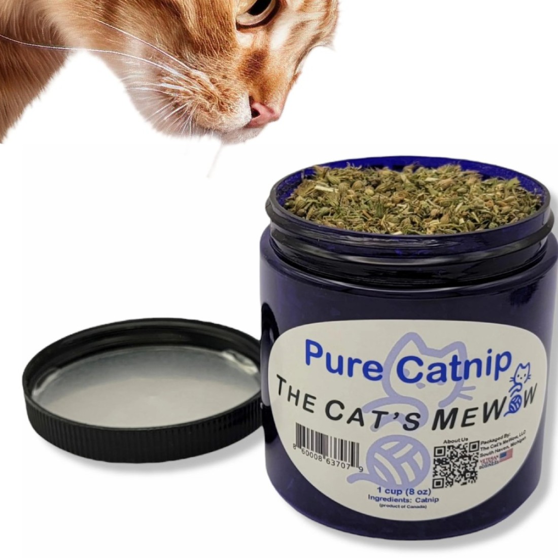 The Cat&#39;s MeWow 100% Pure Catnip - All Natural, Non-Addictive Treat for Cats &amp; Kittens