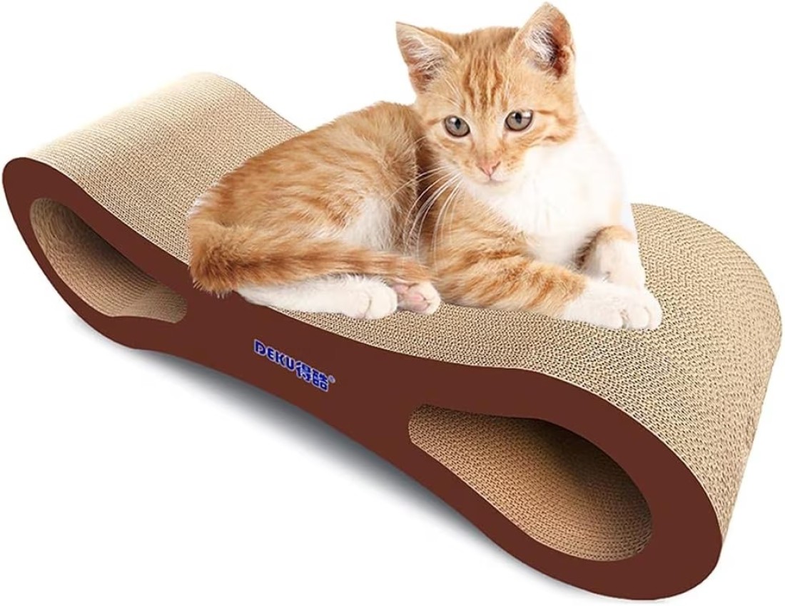 Cat toy scratcher scratching pad card board (8 shaped) 90.3*29.8*28.3 cm DEKU