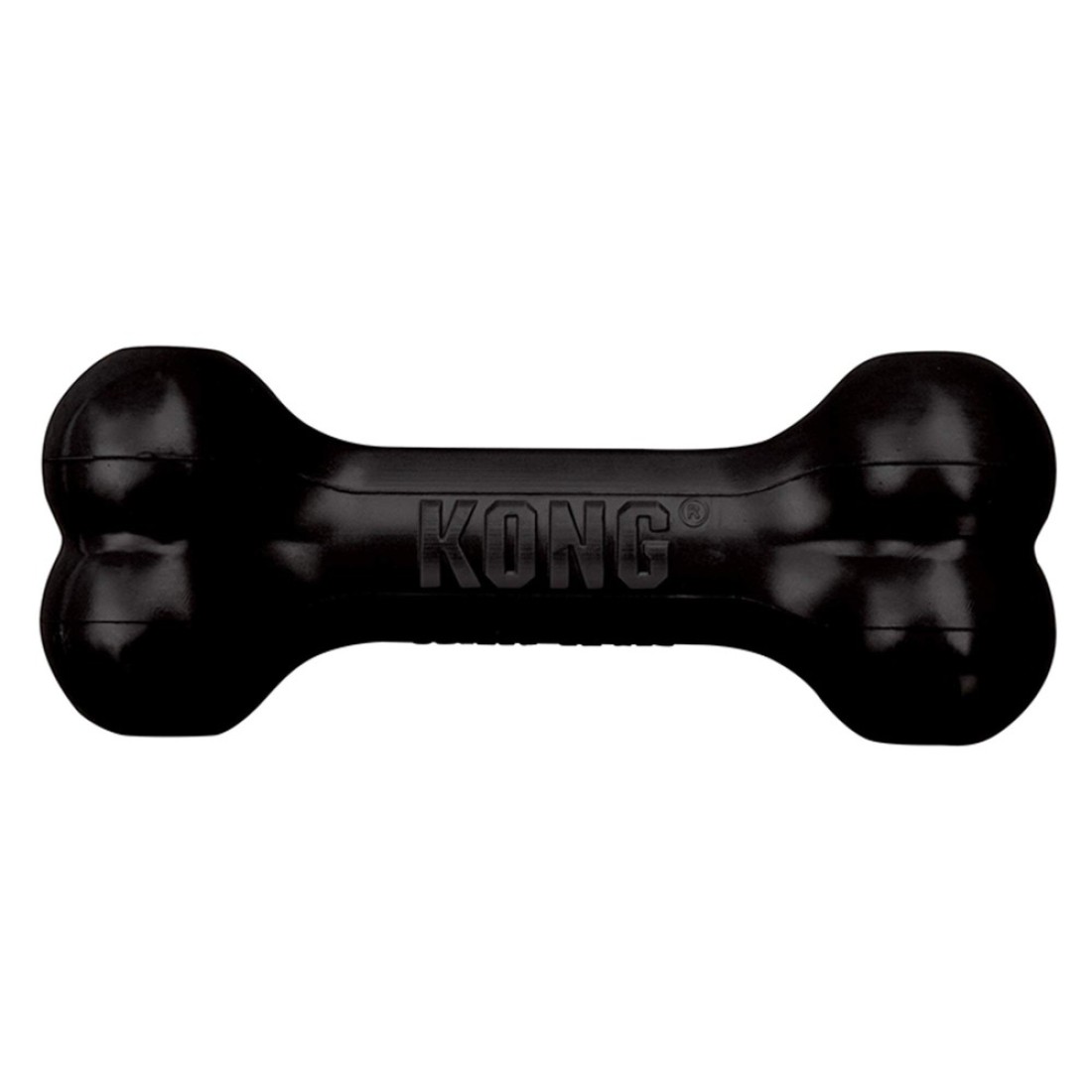 KONG Extreme Goodie Bone KONGs Most Durable Natural Rubber Dog Bone for Power Chewers Black For Medium Dogs