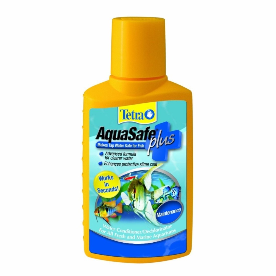 Tetra Fish Tank Water Conditioner and Dechlorinator Aquasafe Plus Fresh Water and Marine Aquariums 338Ounce