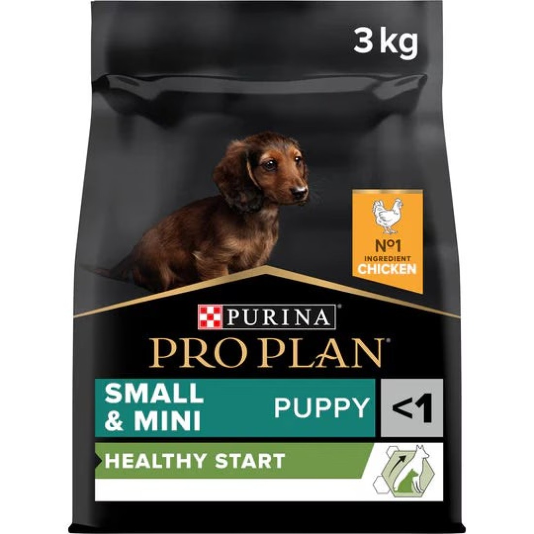 Purina Pro Plan Healthy Start Small and Mini Puppy, Dry Dog food with Chicken - 3Kg