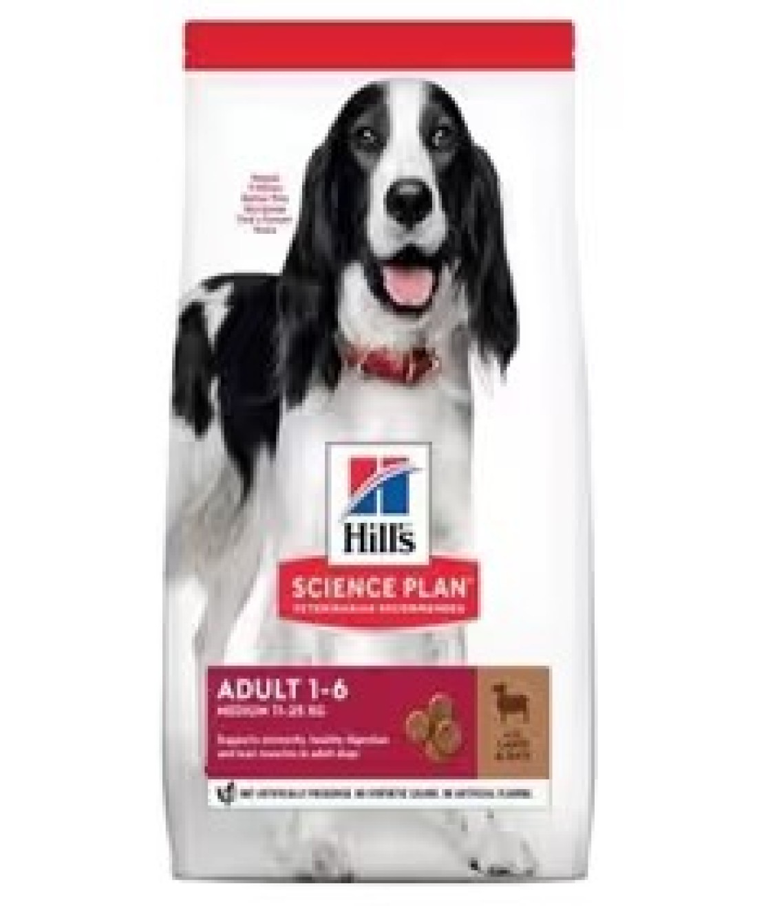 Hills Science Plan Medium Adult Dog Food Dry With Lamb -2.5kg