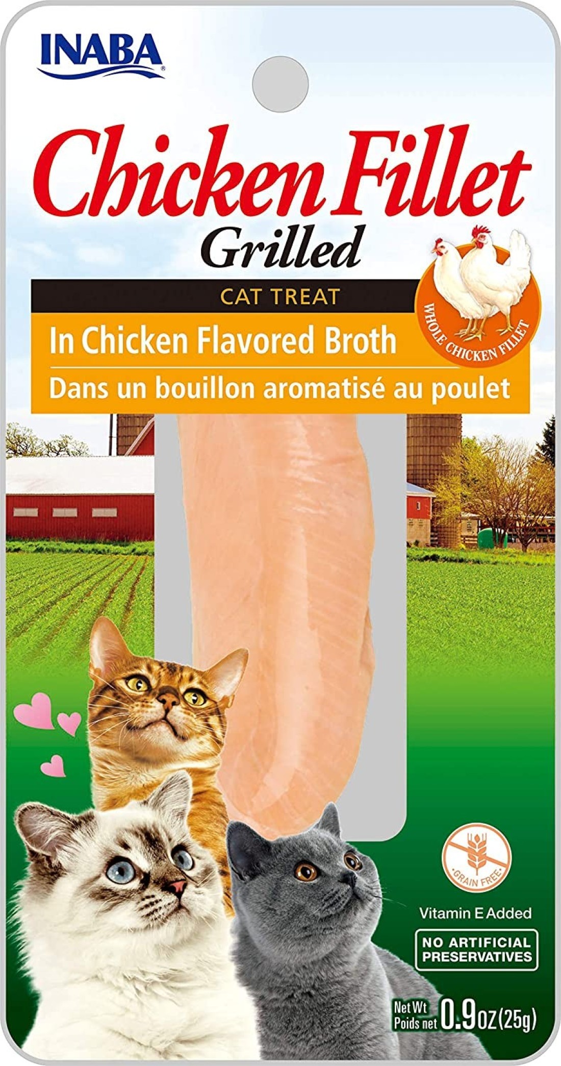INABA CHICKEN IN CHICKEN BROTH 25 g - Pack of 3