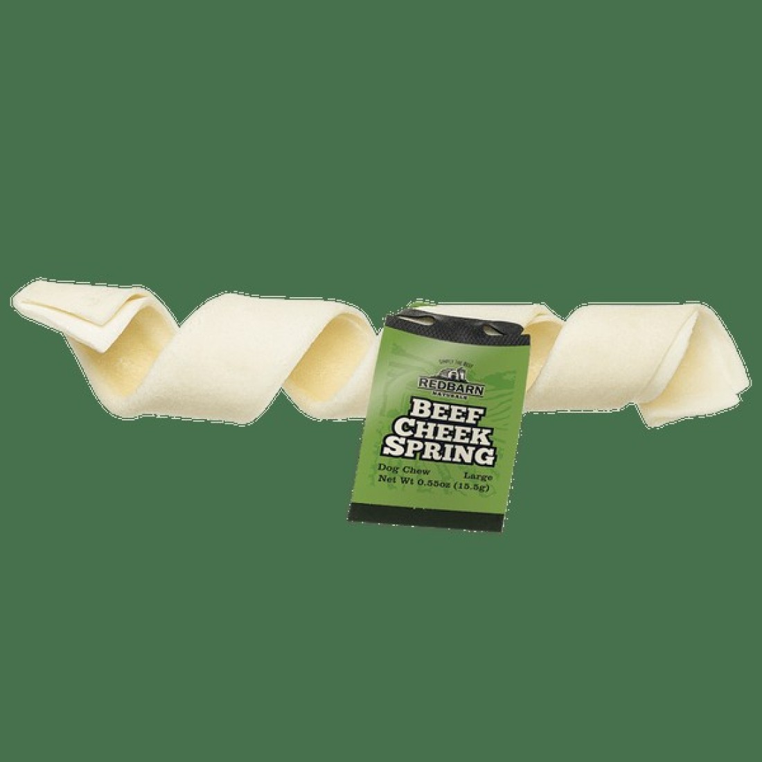 Red Barn Lg Beef Cheek Spring 6/7" Chews 0.55oz/15.5g - Pack of 3