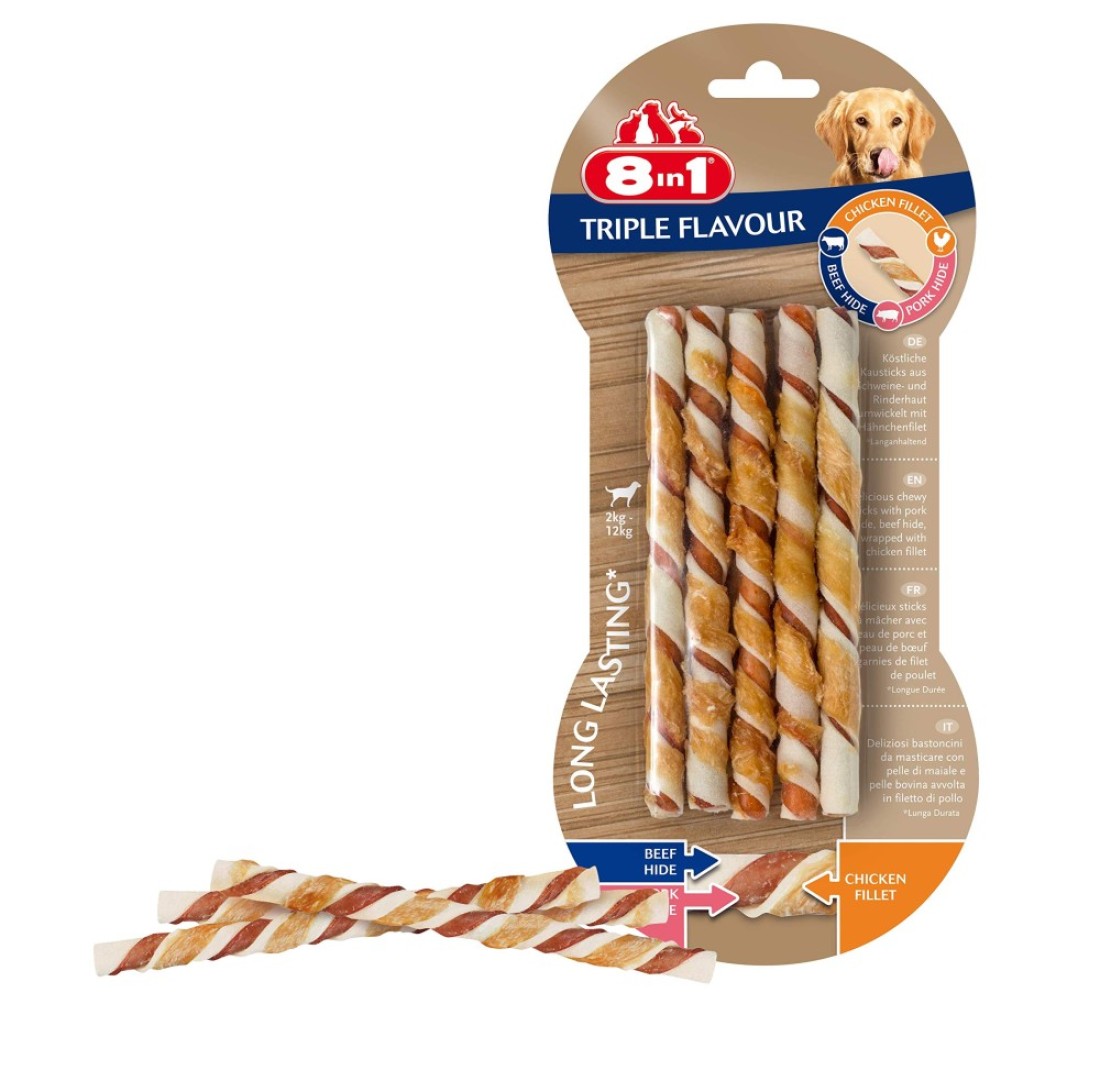 8in1 Triple Flavour twisted sticks 10pcs