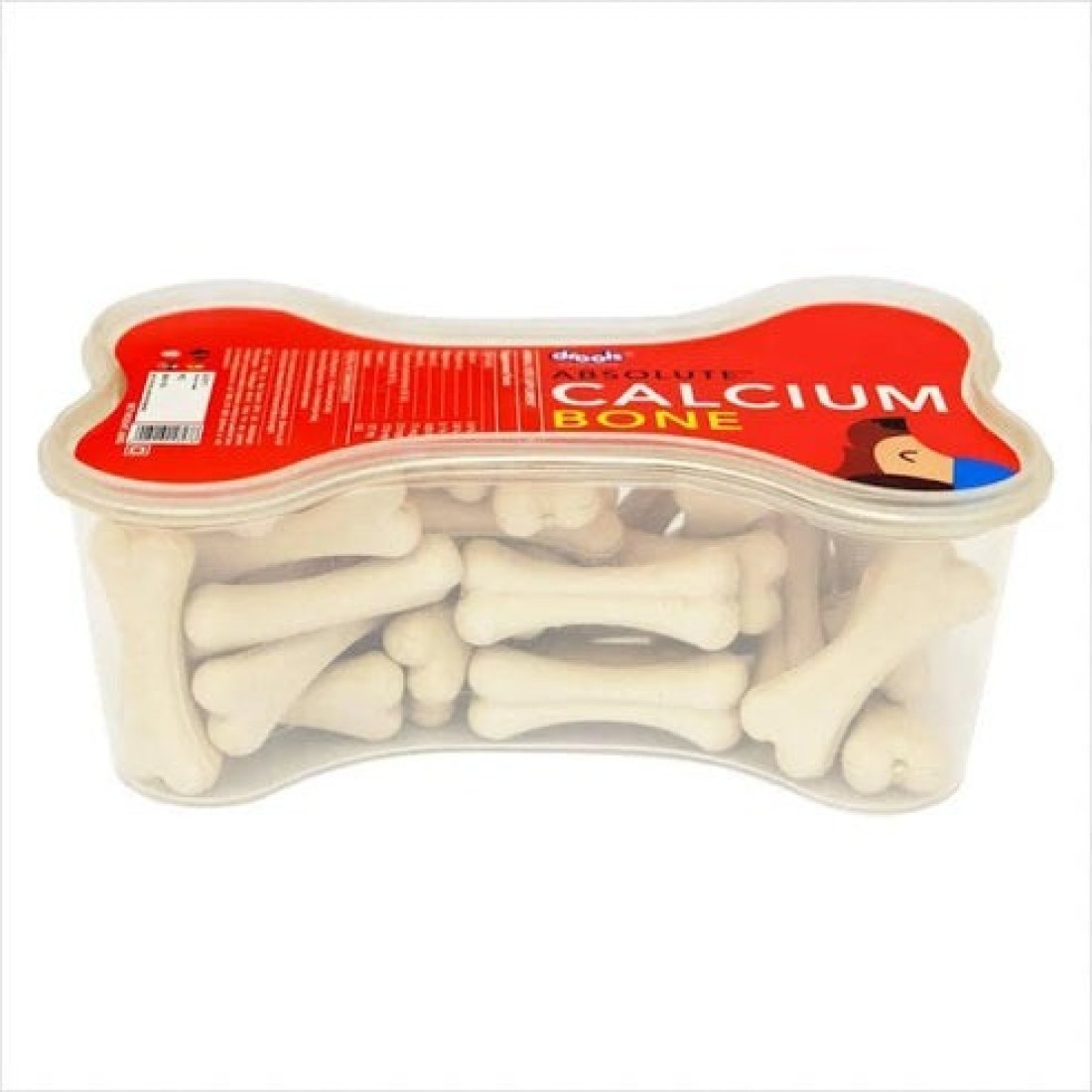 Drools Absolute Calcium Bone Jar, Dog Supplement Treat - 20 Pieces (300g)
