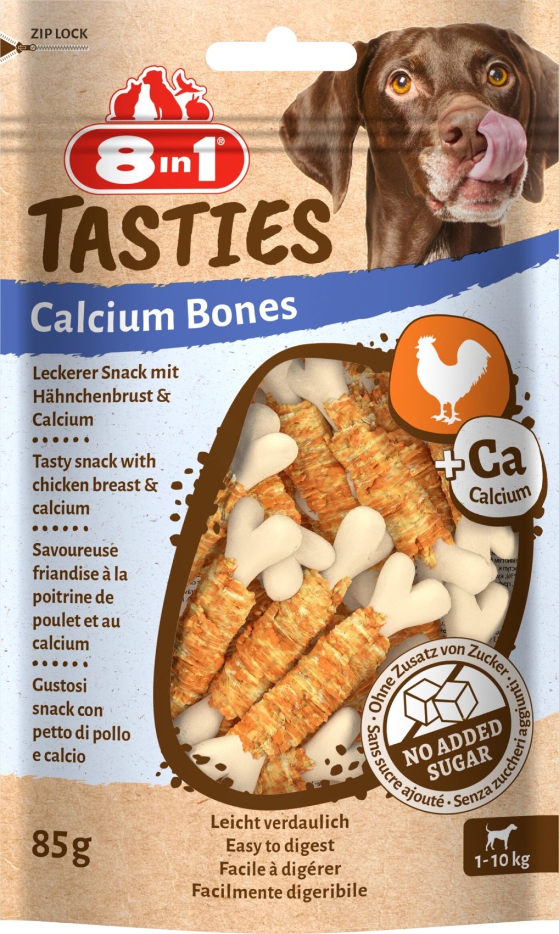 8in1 TASTY Calcium Bones 85g