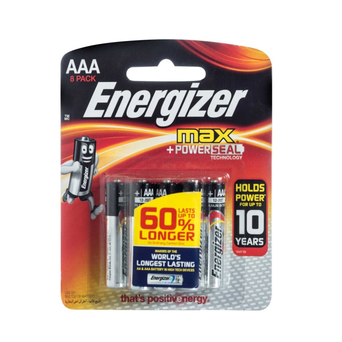 ENERGIZER ALK PWR SEAL BATERY AAA/8