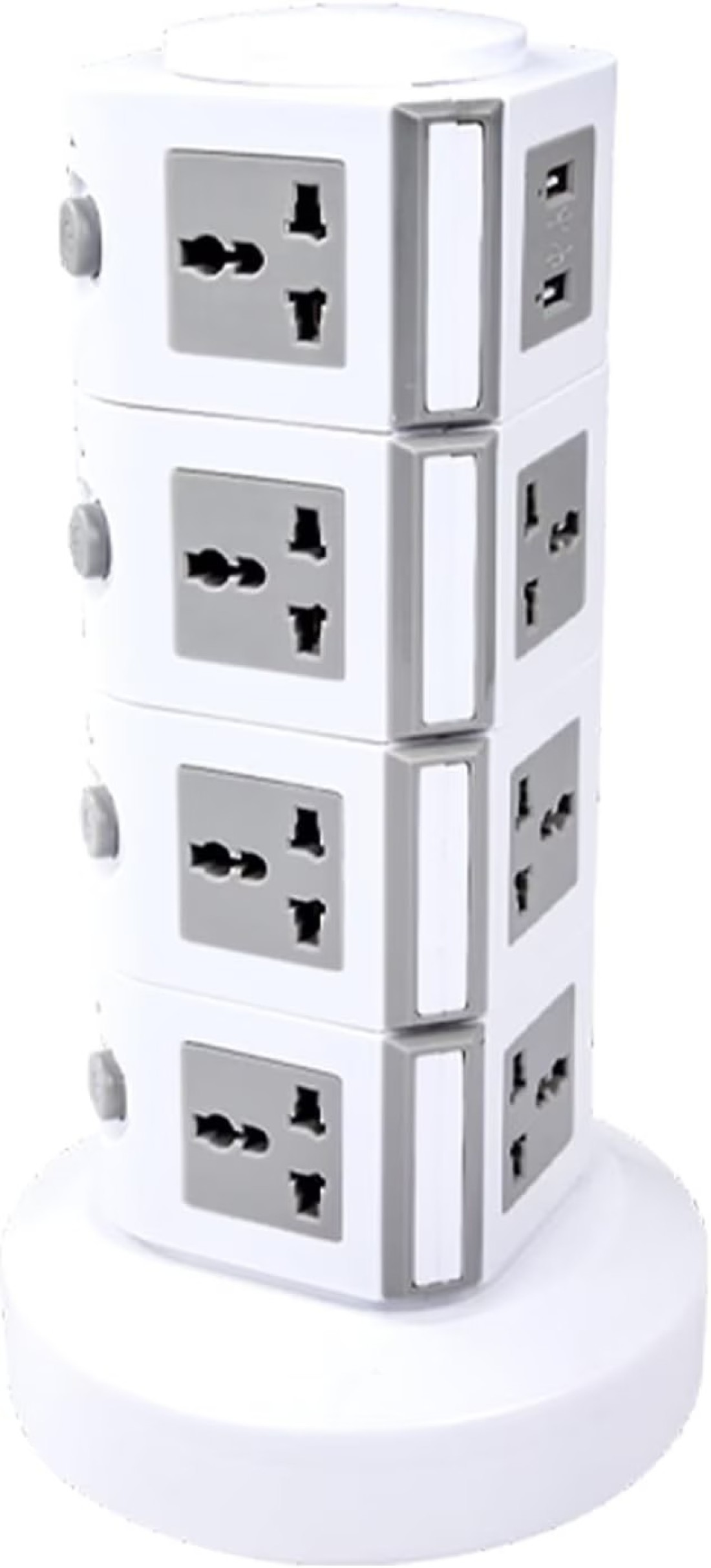MODI 4 Layers Tower Extension Cord Socket USB Ports