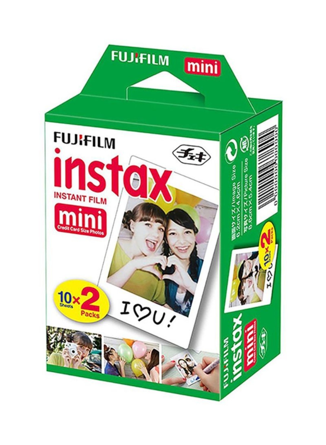 Fujifilm - 20-Sheet Instant Mini Film White