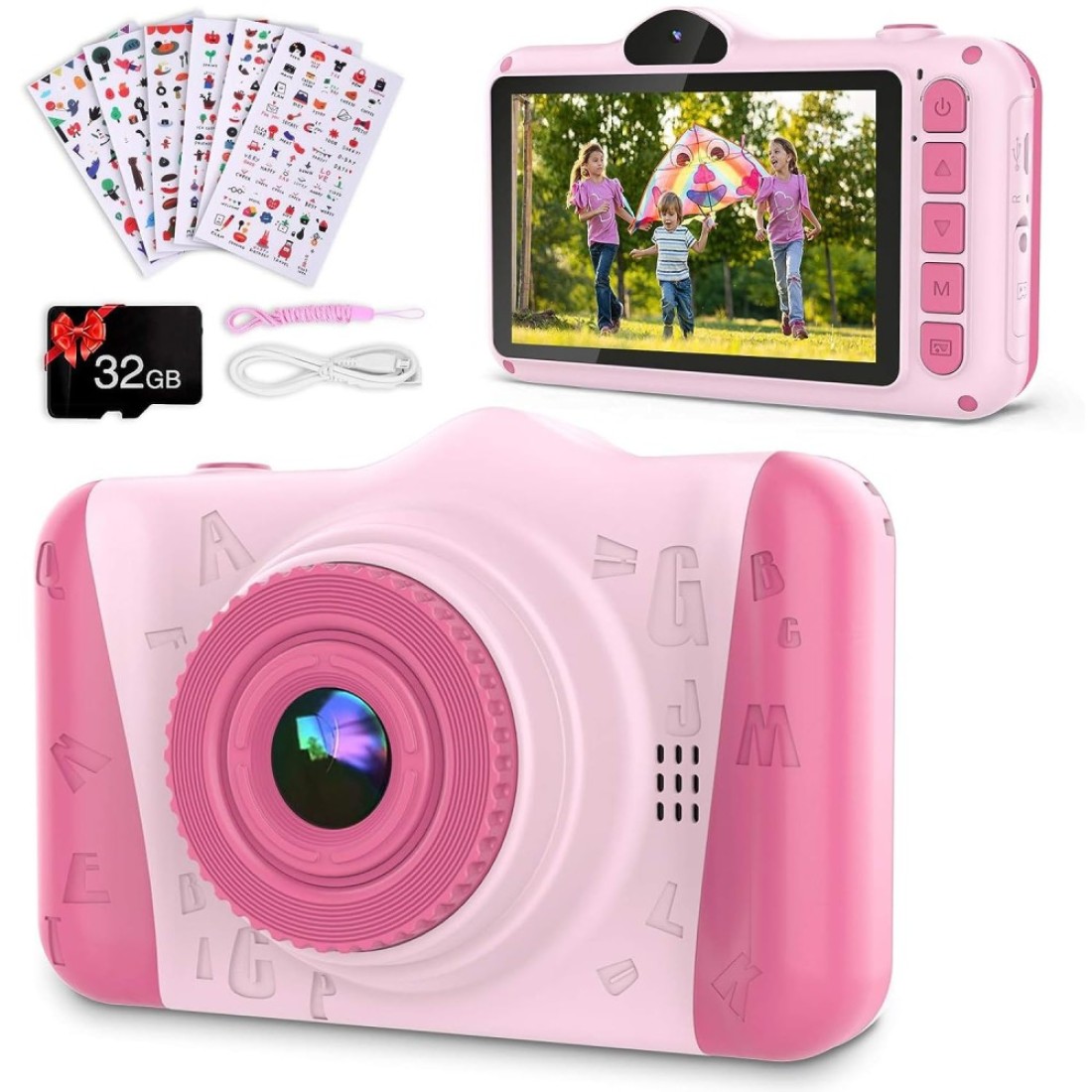Coolwill Kids Camera for Kids 310 Year Olds 12MP HD Kids Digital Camera with 35 Large Screen 8X Digital Zoom Children Camera Toys for Boys Girls with 32G TF Card Kids Birthday Gifts