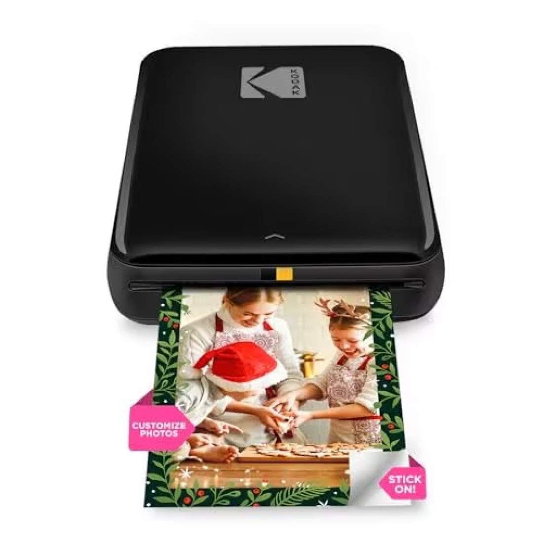 KODAK Step Instant Printer BluetoothNFC Wireless Photo Printer with ZINK Technology KODAK App for iOS Android Black Prints 2x3 Inch StickyBack Photos