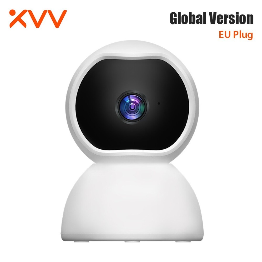Generic-White EU Plug Global Version Home Security Camera MVT3820S-Q12 IP Camera 1080P Indoor Security Wi-Fi Camera Dome Surveillance System w/Night Vision Motion Detection 2-Way Audio Cloud Storage