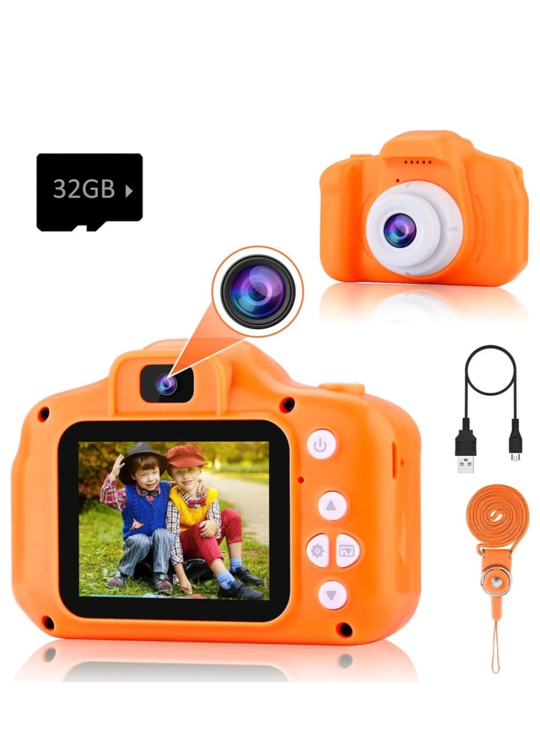 Radiotronics Upgrade Toddler Camera Children Video Camcorder,Kids Digital Selfie Camera Toys with 32GB SD Card for 3 4 5 6 7 8 9 Year Old Girls and Boys