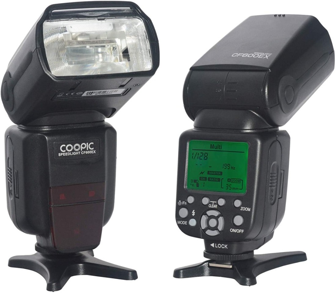 DMK Power Coopic Cf600Ex LCD Display Flash Wireless 1/8000S Hss Gn58 5500K Master Ttl Flash Speedlite For All Canon Nikon Cameras.