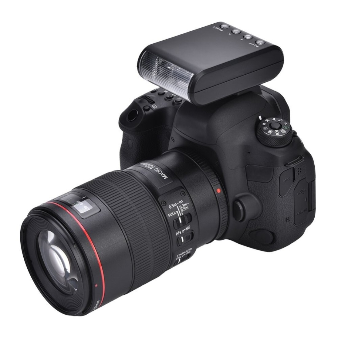 Pomya Mini Flashlight Portable Digital OnCamera Flash Speedlite Hot Shoe Mount Flashlight for DSLR Cameras