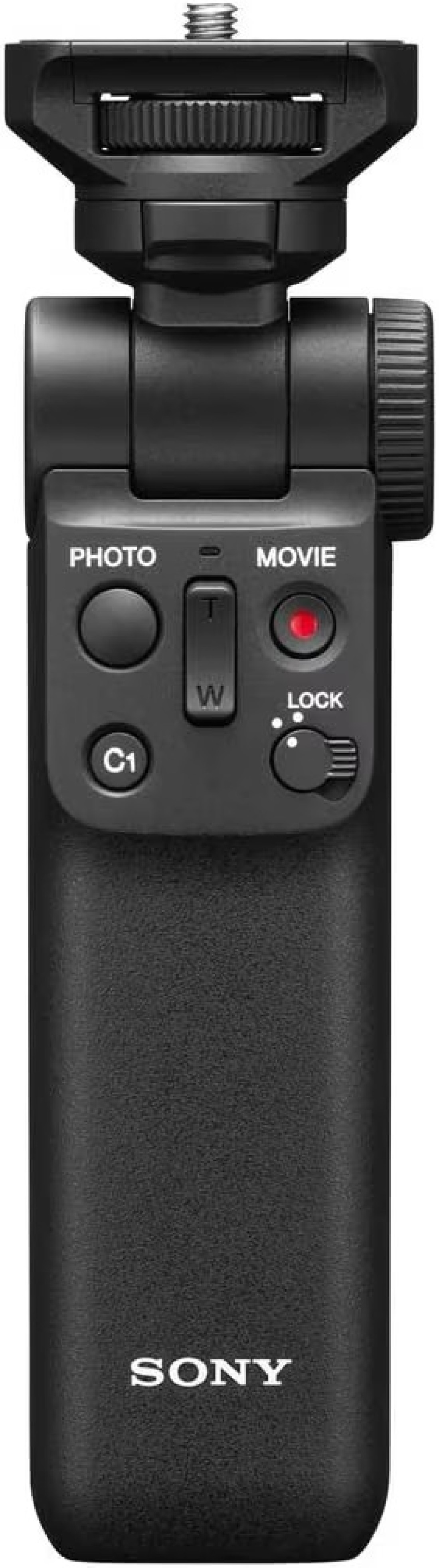 Sony GP-VPT2BT Handgrip (For Selfies And Vlogging, Can Also Be Used As A Tripod, Compatible With Select Alpha And Cyber-Shot Cameras From Sony), Black