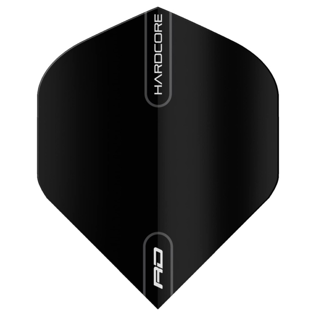RED DRAGON Hardcore Black Extra Thick Standard Dart Flights 5 Sets Per Pack 15 Dart Flights in Total