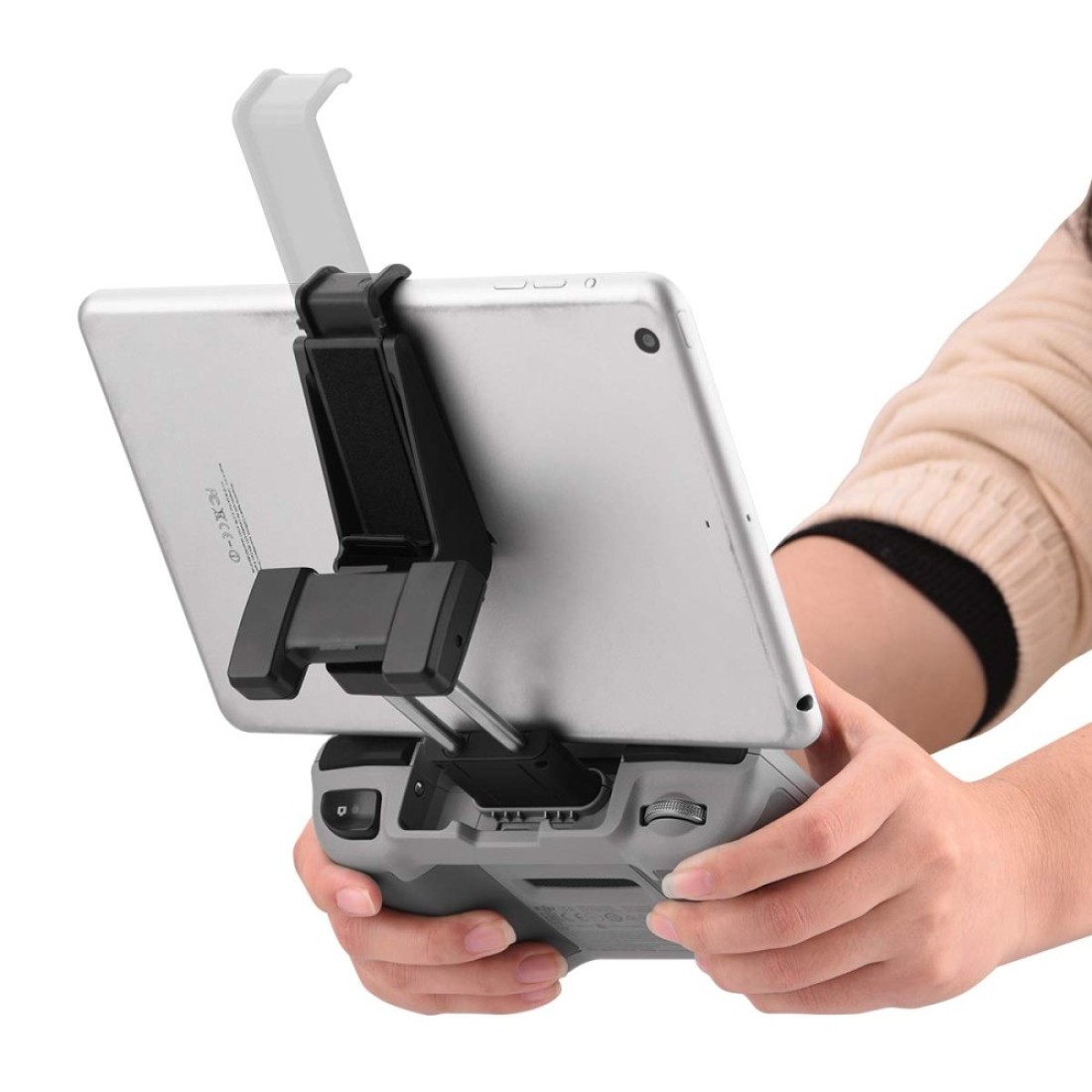 HeiyRC Adjustable Tablet Extended Bracket Holder for DJI Neo/Mini 4K/Mini 4 Pro/Mini 2/Mini 3/AIR 3/2S/Mavic 3 Drone Remote Controller 7-10.5 Inch Tablet Clip Stand Mount for iPad Mini/Air Accessories