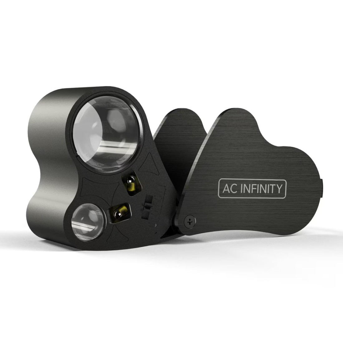 AC Infinity Jewelers Loupe, Pocket Magnifying Glass with LED Light &amp; Dual Lenses, 30x 60x Zoom for Jewelry, Watches, Coins, Stamps, Plant Buds
