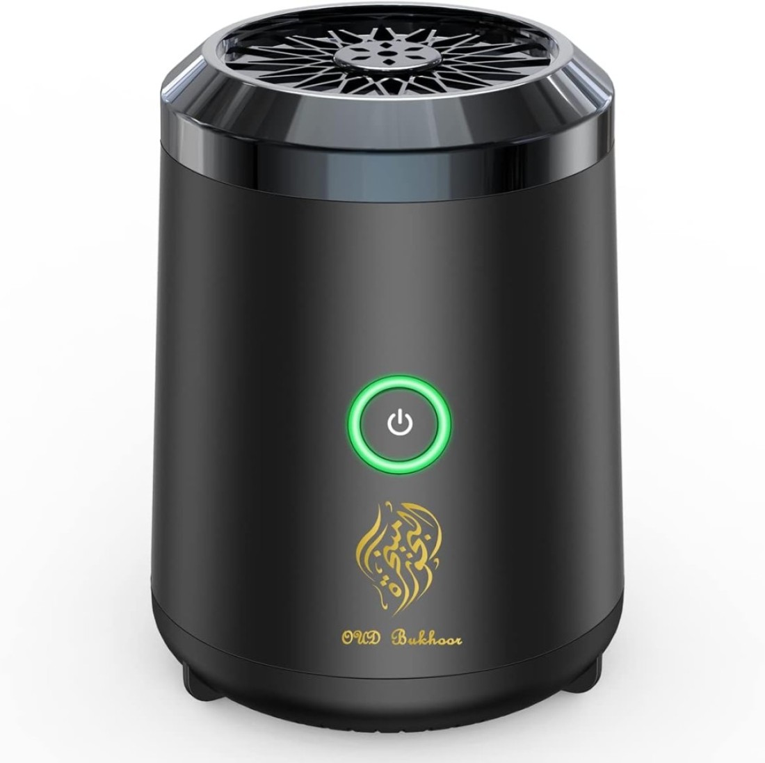 FITTO Mini USB Portable Incense Burner Arab Bakhoor Electric Aroma Diffuser Compact and Stylish Incense Holder for Car, Home, Office, and Travel Ceramic Heating Element with Zinc Alloy Shell